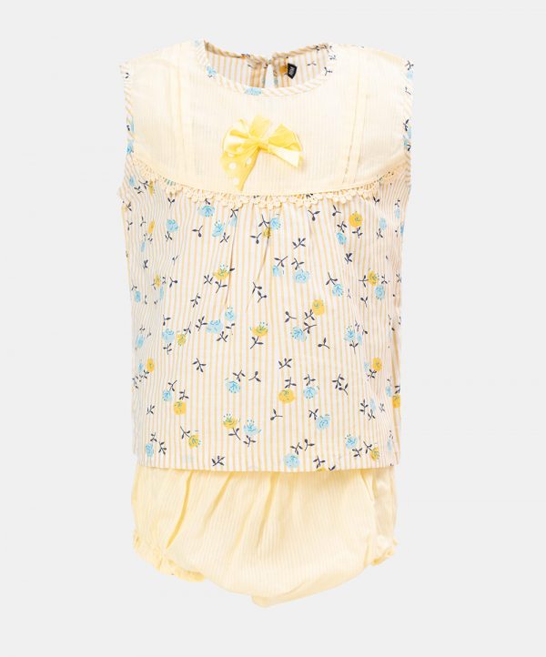 Yellow Cotton Newborns Nima Set