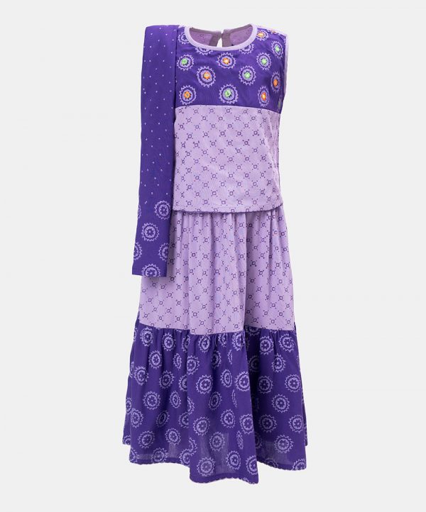 Lavender Cotton Ghagra Choli