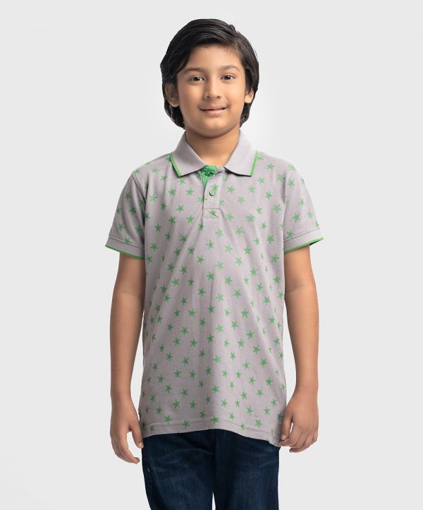 Ash Pique Short Sleeve Polo
