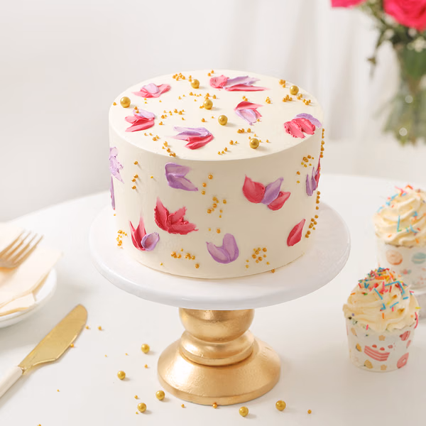 Floral Handpainted Cake