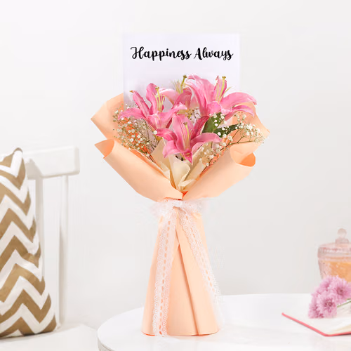 Happiness Blossom Lily Bouquet