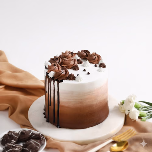 Ombre Chocolate Cake