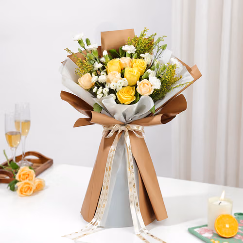 Soft Sunshine Floral Bouquet