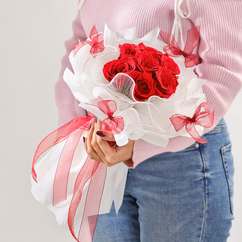 Timeless Passion Red Roses Bouquet
