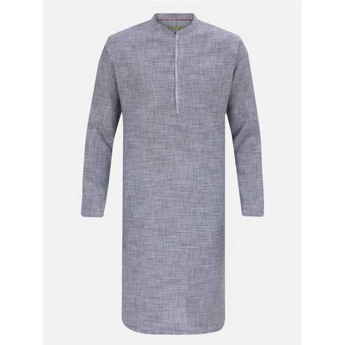 Grey Textured Cotton Panjabi