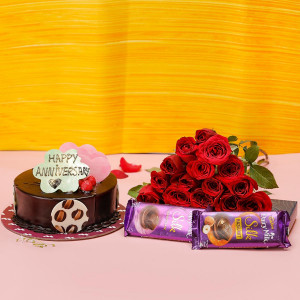 Combo with Chocolate and Rose