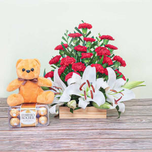 Combo with Rose and Teddy