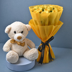 Combo with Flower and Teddy