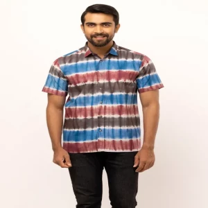 Multicolour Tie-Dyed Cotton Shirt