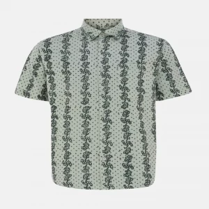 Pistachio Printed Cotton Shirt