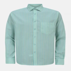 Seafoam Green Mixed Cotton Executive Shirt