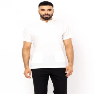 White Embroidered Cotton Fatua