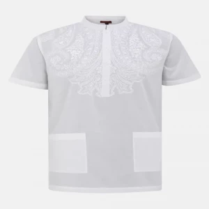 White Embroidered Cotton Fatua