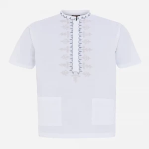 White Embroidered Cotton Fatua