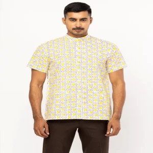 White Printed Cotton Fatua