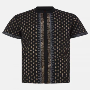 Black Printed Cotton Fatua