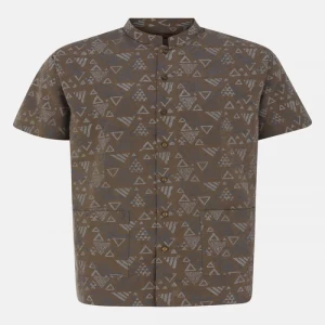 Earth Brown Printed Cotton Fatua