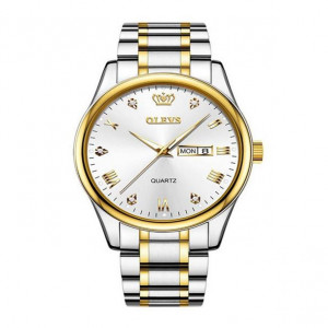 OLEVS 5563SGL Men's Stainless Steel Quartz Wrist Watch