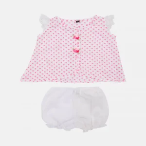 White Printed Cotton Nima Set