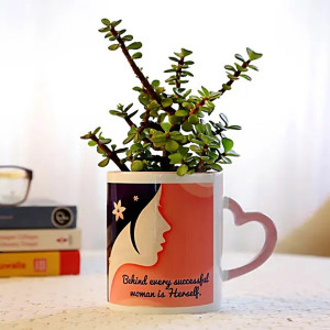 Jade Plant In Successful Women Mug