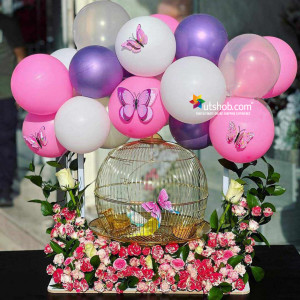 Exclusive Gift Hamper with Love Birds