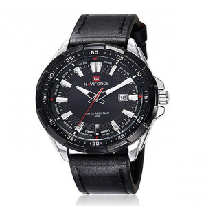 Naviforce Men’s Quartz Leather Belt Watch NF9056SB