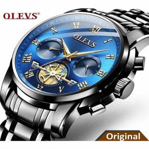 Men's OLEVS 2859 Quartz Wristwatch Fashion Business Stainless Steel Watch
