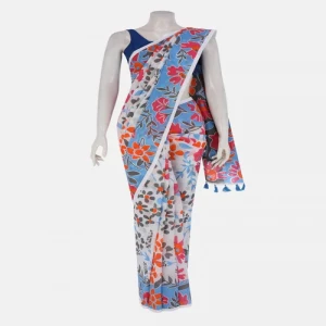 Multicolour Printed Cotton Saree