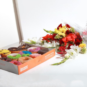 Donuts With Flowers