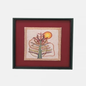 Sunshine Nakshi Kantha Cotton Wall Hanging Frame