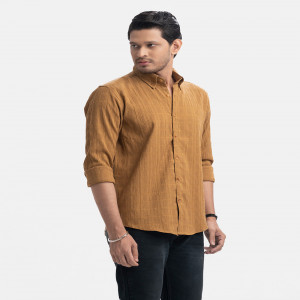 Golden Rayon-blend Business Casual Shirt
