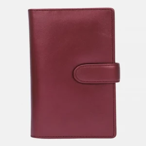 Metallic Maroon Leather Wallet