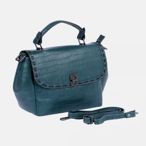 Green Embossed Leather Bag