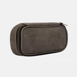 Grey Multipurpose Suede Velvet Pouch Bag