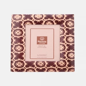Chocolate Leather Photo Frame-5 X 7 inch