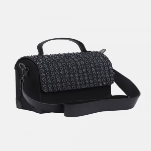 Black Embroidered Dupion Chosha Purse