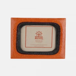 Tan Leather Photo Frame