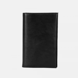 Black Eco-Friendly Vegetable Tanned Leather Wallet