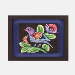Rickshaw Painted Wooden Wall Hanging