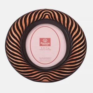 Mahogany Made Oval Photo Frame