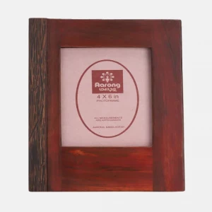 Red Wooden Photo Frame with Stand