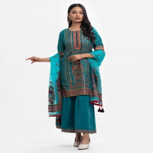 Muslin Exclusive Sharara Salwar Kameez