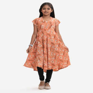 Pink Faille A-line Frock