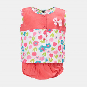 Pink Cotton Newborns Nima Set