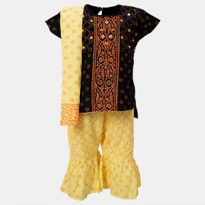 Black Cotton  Salwar Kameez