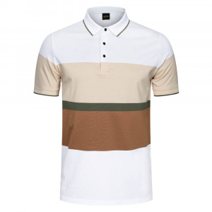 Leaf Green Cotton Slim Fit Polo Shirt