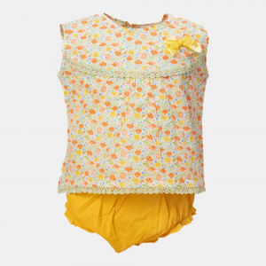 Yellow Cotton Newborns Nima Set