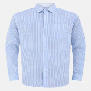 Blue/White Check Executive Semi Formal Shirt