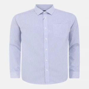 Blue Striped Cotton Executive Formal Shirt