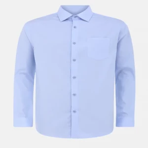 Light Blue Textured Cotton Executive Formal Shirt